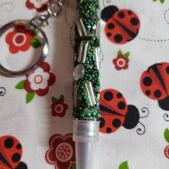Beaded Ball Point keychain Pens You choose from 9 colors - Picture 7 of 9